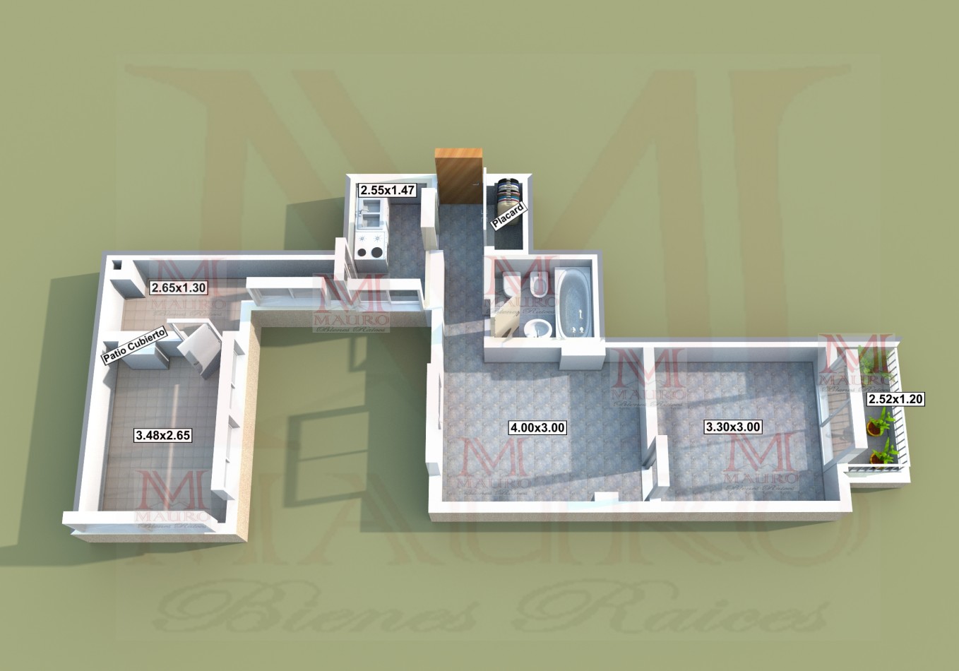 Venta Departamento 2 Ambientes Balcon 52,00m2 u$s78.000 Exp: $175.000